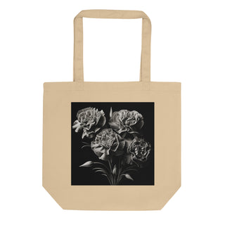 Canvas Tote Bag Carnation Cluster